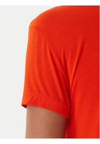 Emporio Armani T-Shirt EW000409 AF19024 U5029 Koralowy Regular Fit. Kolor: pomarańczowy. Materiał: bawełna #4