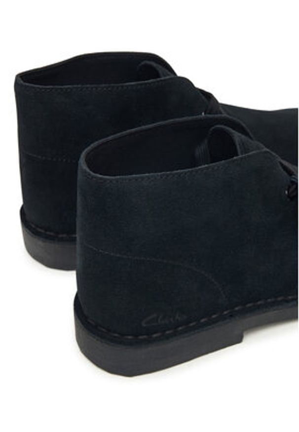 Clarks Botki Desert Bt Evo. 26182930 Czarny. Kolor: czarny. Materiał: skóra, zamsz