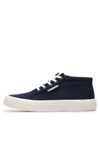 Tommy Jeans Sneakersy Tjm Mid Cut Canvas Color EM0EM01412 Granatowy. Kolor: niebieski #2