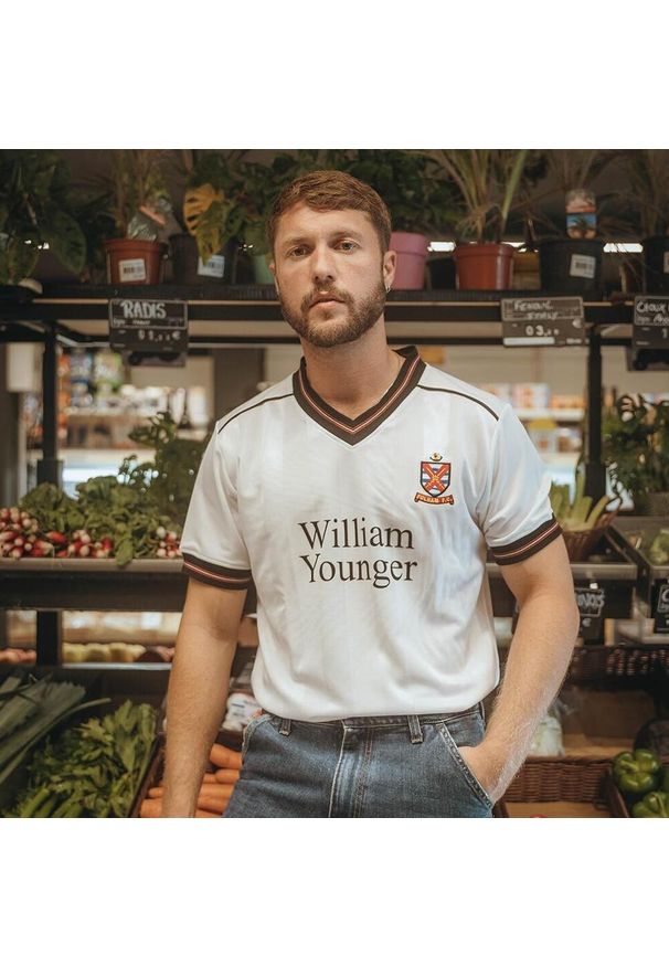 COPA FOOTBALL - Koszulka retro piłkarska dla dorosłych - Fulham FC 1984-85 - Biała. Kolor: biały. Sport: piłka nożna