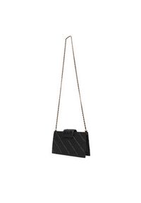 Tory Burch Torebka Fleming Mini Chain Wallet 167250 Czarny. Kolor: czarny. Materiał: skórzane