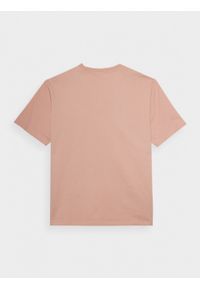 outhorn - T-shirt gładki męski - koralowy. Okazja: na co dzień. Kolor: pomarańczowy. Materiał: bawełna, dzianina. Wzór: gładki. Styl: casual #4