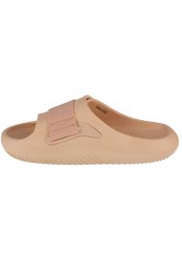 Klapki Crocs Mellow Luxe Recovery Slide 209413-2DS beżowy. Okazja: na plażę, na co dzień, na spacer. Kolor: beżowy. Materiał: materiał. Styl: casual