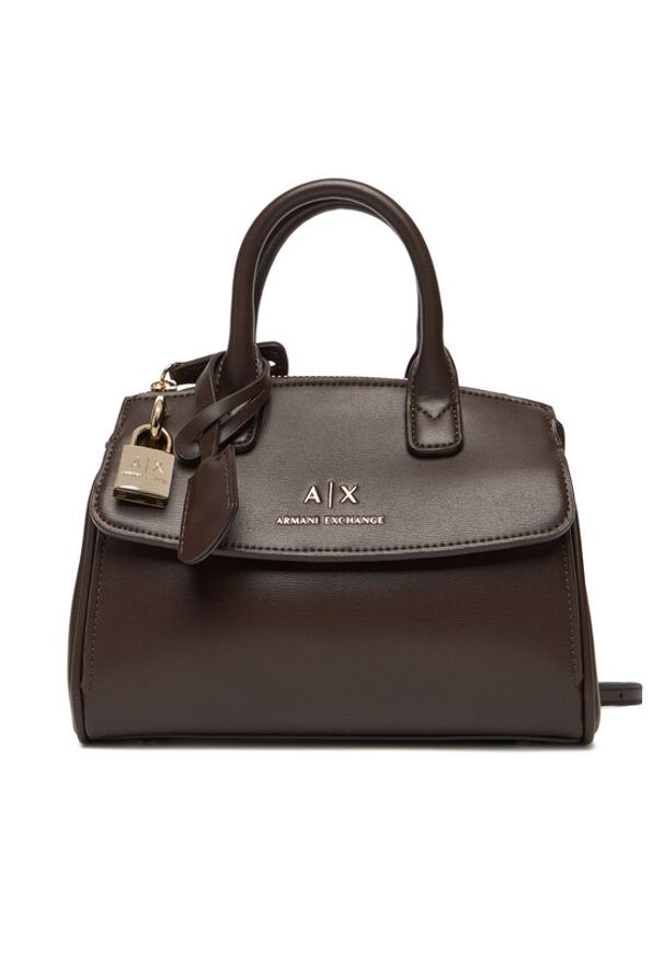 Armani Exchange Torebka XW000395 AF12040 U6304 Brązowy. Kolor: brązowy. Materiał: skórzane