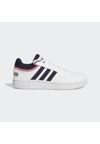 Buty do chodzenia Adidas Hoops 3.0 Mid Lifestyle Basketball Low Shoes. Kolor: wielokolorowy, czarny, biały. Sport: koszykówka, turystyka piesza