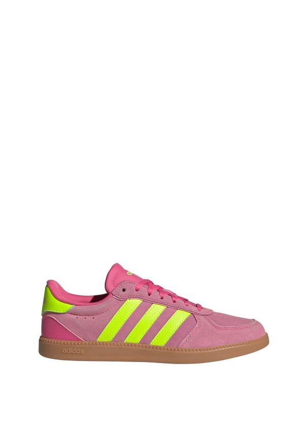 Adidas - Buty Breaknet Sleek. Kolor: różowy. Wzór: gładki