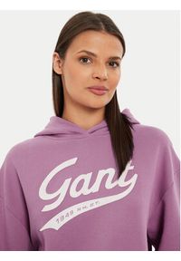 GANT - Gant Bluza 4200489 Różowy Loose Fit. Kolor: różowy. Materiał: bawełna #3