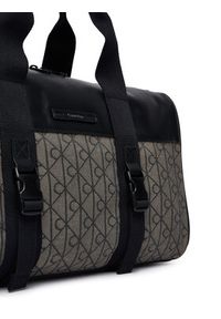 Calvin Klein Torba weekendowa Mixed Emblem Aop LV04D3379G Beżowy. Kolor: beżowy. Materiał: materiał #3