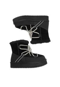 DeeZee Śniegowce DZN-024 Czarny. Kolor: czarny. Materiał: skóra, zamsz #4