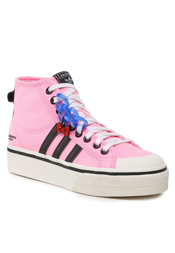 Adidas - Buty adidas. Kolor: różowy. Obcas: na platformie