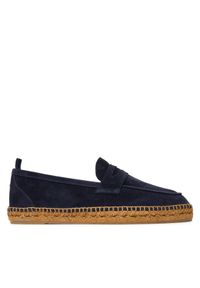 Castañer Espadryle Nacho T/186 23417 Granatowy. Kolor: niebieski. Materiał: zamsz, skóra