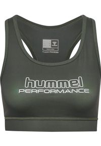 Biustonosz damski Hummel Te Fundamental. Kolor: zielony, wielokolorowy, brązowy