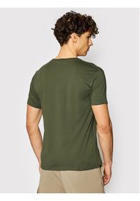 Alpha Industries T-Shirt Reflective Stripes 198510 Zielony Regular Fit. Kolor: zielony. Materiał: bawełna