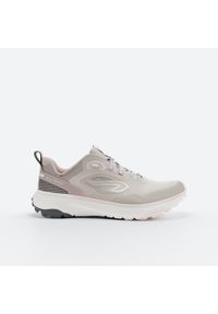 KALENJI - Buty do biegania damskie Kiprun JF190 Grip. Kolor: biały, beżowy, różowy, wielokolorowy