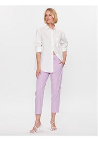 Marella Spodnie materiałowe Coro 2331310935 Fioletowy Regular Fit. Kolor: fioletowy. Materiał: materiał, syntetyk