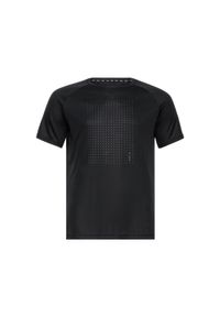 Koszulka męska Odlo ESSENTIAL PRINT T-shirt crew neck s/s. Kolor: czarny. Wzór: nadruk. Sport: fitness