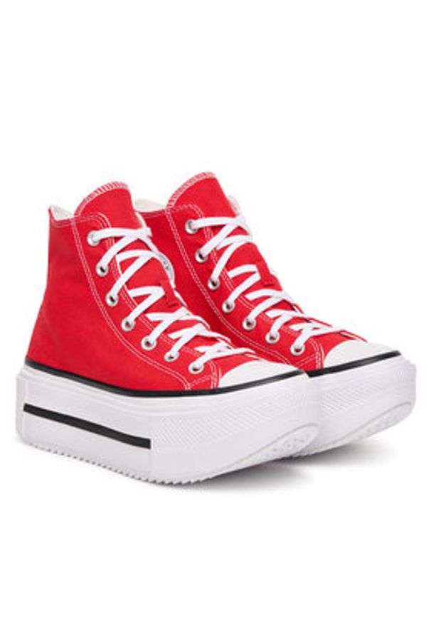 Converse Trampki Chuck Taylor All Star Lift Double Stack A15542C Czerwony. Kolor: czerwony. Materiał: materiał