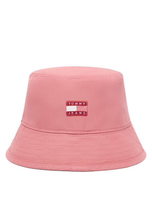 TOMMY HILFIGER - Tommy Hilfiger Kapelusz Heritage Bucket AW0AW17581 Różowy. Kolor: różowy. Materiał: materiał, bawełna