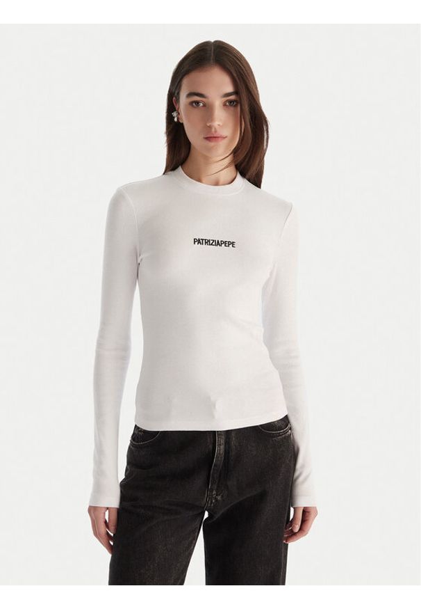 Patrizia Pepe Bluzka 2M4512/J355-W103 Biały Regular Fit. Kolor: biały. Materiał: bawełna