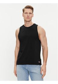 Tommy Jeans Komplet 2 tank topów UM0UM03158 Czarny Regular Fit. Kolor: czarny. Materiał: bawełna #7