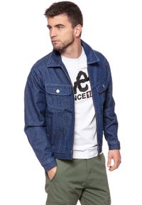 Lee - KURTKA JEANSOWA LEE ZIP RIDER JACKET RINSE L89YGA36. Materiał: jeans