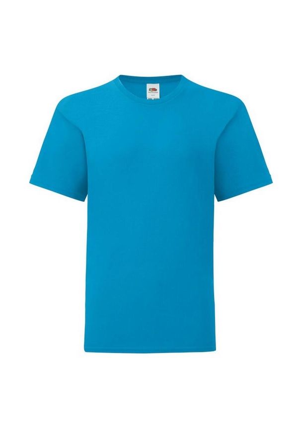 FRUIT OF THE LOOM - Koszulka Dziecięca Iconic 150 Plain T-shirt. Kolor: niebieski