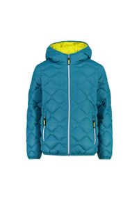 Kurtka z kapturem dla dziewczynki CMP. Typ kołnierza: kaptur. Kolor: niebieski. Materiał: puch #1