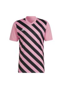 Adidas - Jersey adidas Entrada 22 Graphic. Kolor: czarny, wielokolorowy, różowy. Materiał: jersey. Sezon: lato. Sport: piłka nożna #2