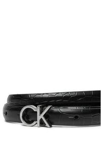 Calvin Klein Pasek Damski K60K612390 Czarny. Kolor: czarny. Materiał: skóra