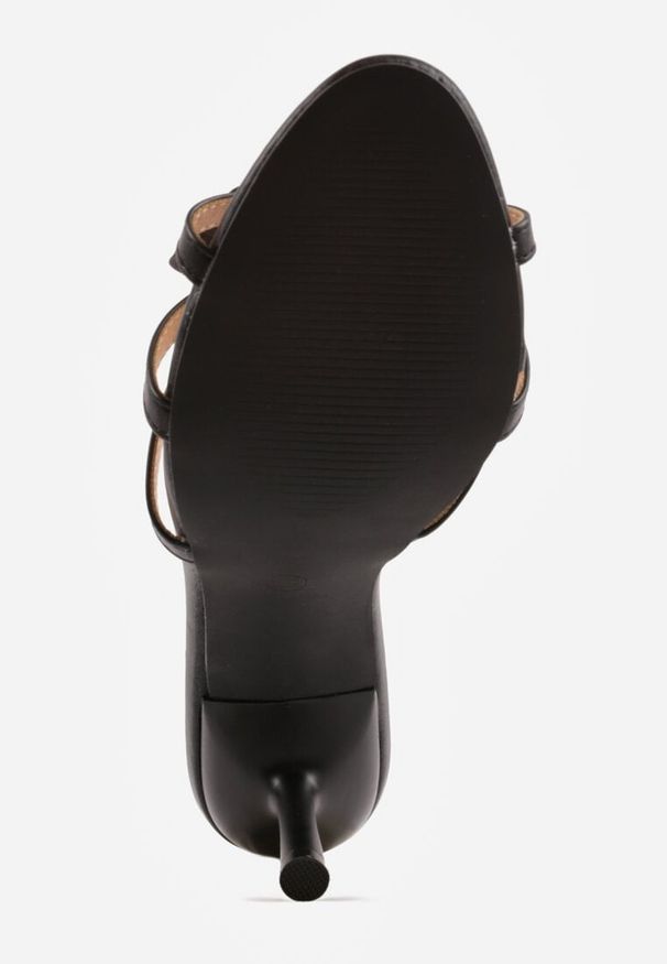 Renee - Czarne Klapki na Szpilce z Ozdobnym Kwiatkiem Brialora. Okazja: na co dzień. Kolor: czarny. Materiał: jeans. Wzór: kwiaty. Sezon: wiosna, lato. Obcas: na szpilce. Styl: casual