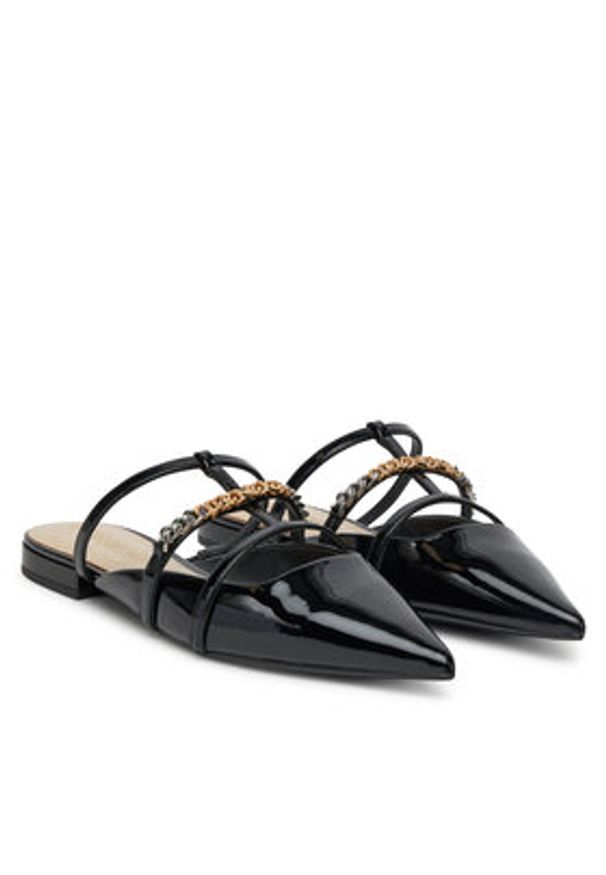 Pinko - PINKO Klapki Gianira 20 SD0275 E002 Czarny. Kolor: czarny. Materiał: skóra