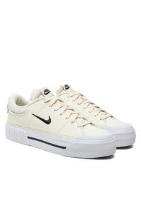 Nike Sneakersy Court Legacy Lift FV5526 101 Écru. Materiał: skóra. Model: Nike Court