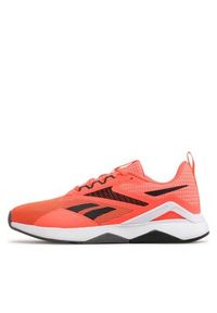 Reebok Buty na siłownię Nanoflex Tr 2.0 GY2120 Pomarańczowy. Kolor: pomarańczowy. Materiał: materiał. Sport: fitness