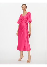 YAS Sukienka koktajlowa 26031519 Różowy Regular Fit. Kolor: różowy. Materiał: syntetyk. Styl: wizytowy #2