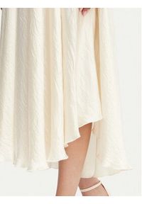 Marella Sukienka letnia Alcool 2613221015 Écru Regular Fit. Kolor: kremowy. Materiał: acetat. Sezon: lato #5