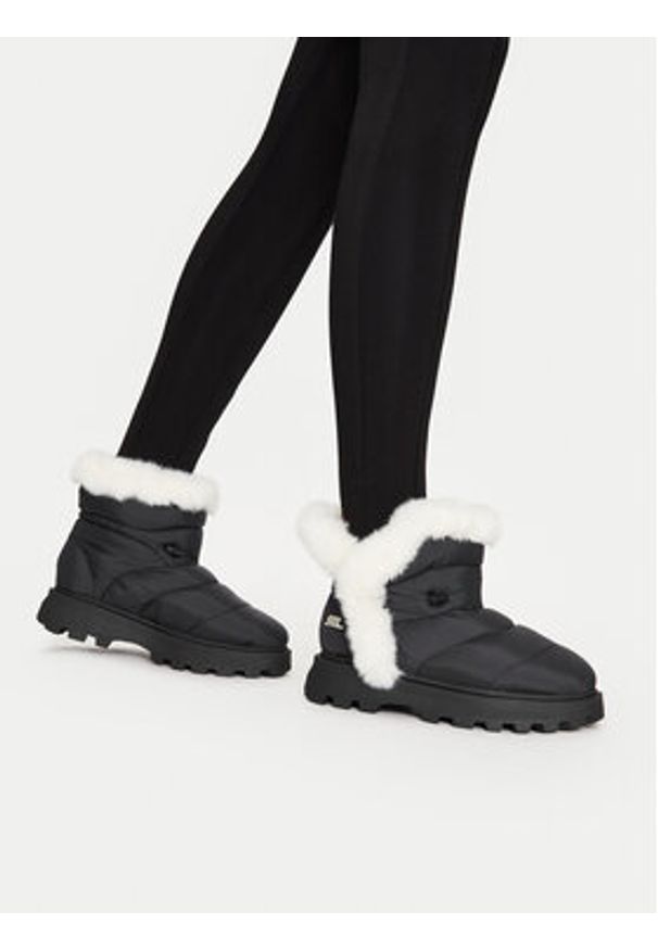 Steve Madden Śniegowce Frostee SM11003424 Czarny. Kolor: czarny. Materiał: materiał