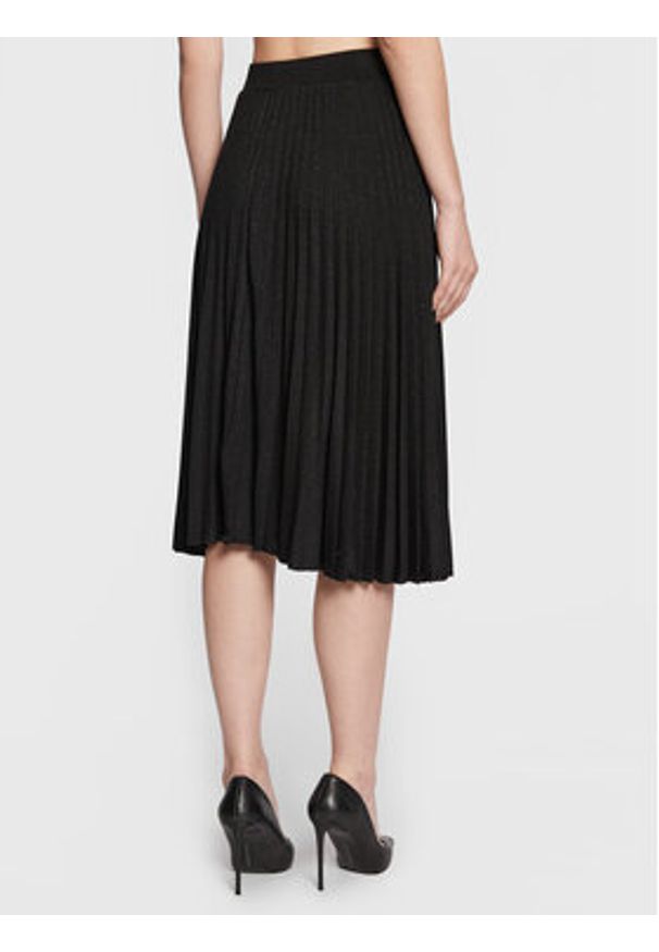 Nissa Spódnica plisowana F13604 Czarny Regular Fit. Kolor: czarny. Materiał: wiskoza