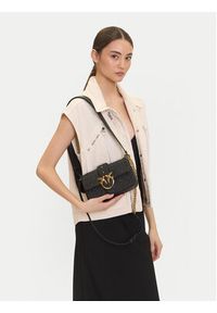 Pinko - PINKO Torebka Love One Mini Slouchy Fl PE 25 PLTT 104340 A2CF Czarny. Kolor: czarny #3
