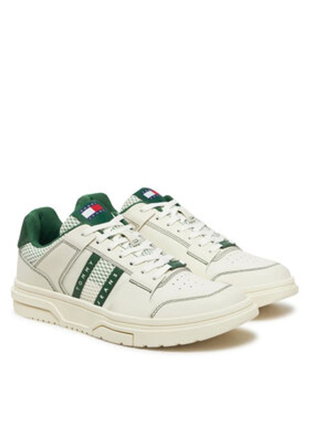 Tommy Jeans Sneakersy Tjm The Brooklyn EM0EM01548 Zielony. Kolor: zielony. Materiał: skóra