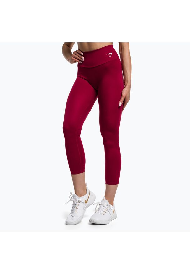 GYM SHARK - Legginsy treningowe damskie Gymshark Training Full Lenght. Kolor: biały