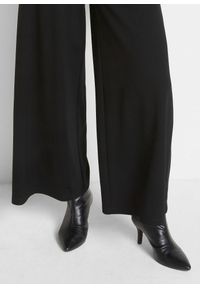 bonprix - Spodnie culotte z mieszanki wiskozy. Kolor: czarny. Materiał: wiskoza. Styl: elegancki #2