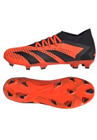 Adidas - Buty piłkarskie adidas Predator Accuracy.3 Fg M GW4591 czerwone pomarańcze i czerwienie. Zapięcie: sznurówki. Kolor: czerwony. Materiał: syntetyk, guma. Sport: piłka nożna #3