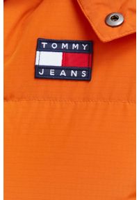 Tommy Jeans kurtka puchowa męska kolor pomarańczowy zimowa. Kolor: pomarańczowy. Materiał: puch. Sezon: zima #6