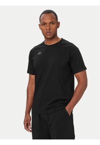Kappa T-Shirt 34258SW Czarny Regular Fit. Kolor: czarny. Materiał: bawełna #1