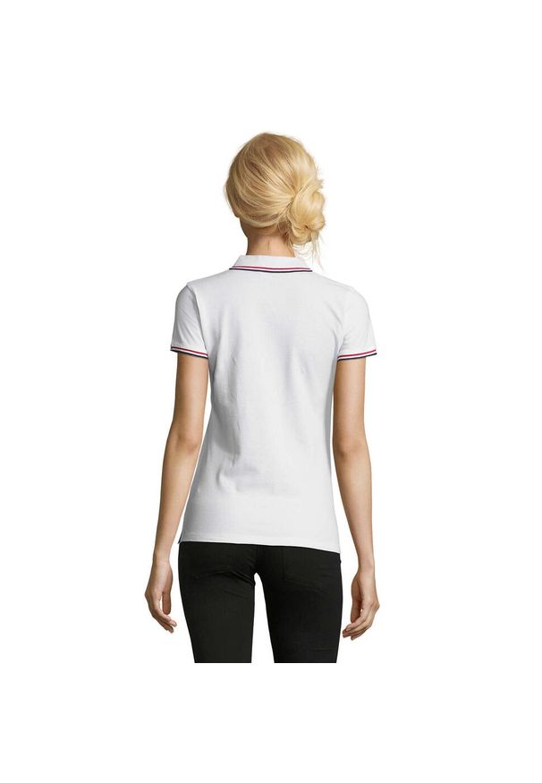 SOL'S - Damska Koszulka Polo Prestige. Typ kołnierza: polo. Kolor: biały