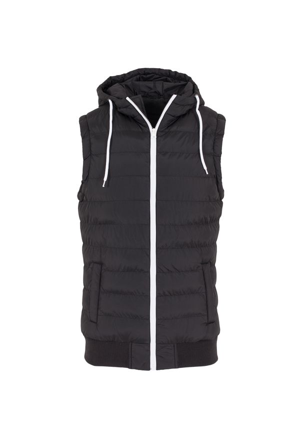 Urban Classics - Kurtka Urban Classic bubble hooded vet. Kolor: czarny, biały, wielokolorowy