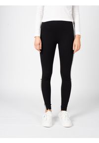 Champion Legginsy | 115577 | Kobieta | Czarny. Okazja: na co dzień. Stan: podwyższony. Kolor: czarny. Materiał: elastan, bawełna. Styl: casual, sportowy, elegancki