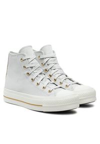 Converse Trampki Chuck Taylor All Star Lift Platform Tailored Lines A08237C Szary. Kolor: szary. Materiał: materiał. Obcas: na platformie #6