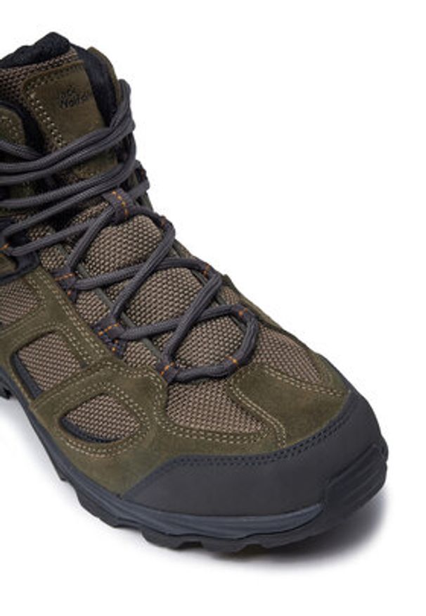 Jack Wolfskin Trekkingi Vojo 3 Texapore Mid M 4042462 Khaki. Kolor: brązowy. Materiał: zamsz, skóra. Sport: turystyka piesza