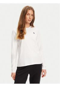 U.S. Polo Assn. Bluzka WUP0785 Biały Regular Fit. Typ kołnierza: polo. Kolor: biały. Materiał: bawełna